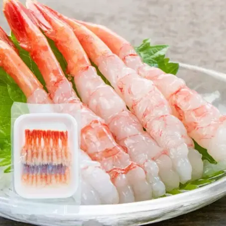 กุ้งหวานแช่แข็ง Size L (7.1-7.9 เซนติเมตร / 70 กรัม) 20 ชิ้น