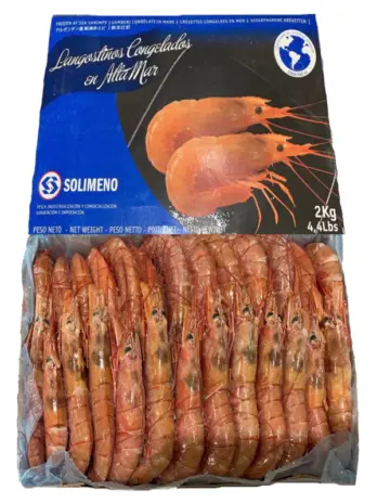 กุ้งหวานอาร์เจนติน่า(ซาซิมิ) 2KG/BOX(40-60PCS) / RED SHRIMP (Akaebi) Size L2